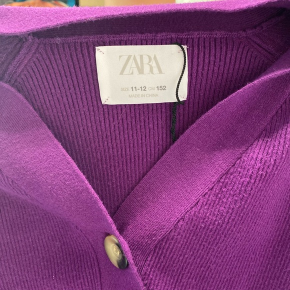Gorgeous Cozy Girls Zara Sweater, Purple sz 11-12 - Picture 2 of 4